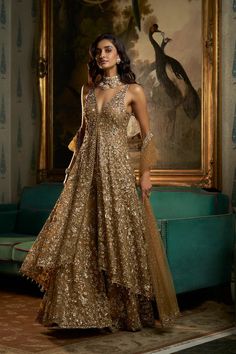 brown fusion dress