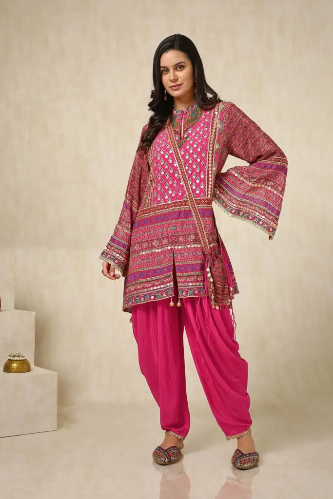 girl in pink cord set